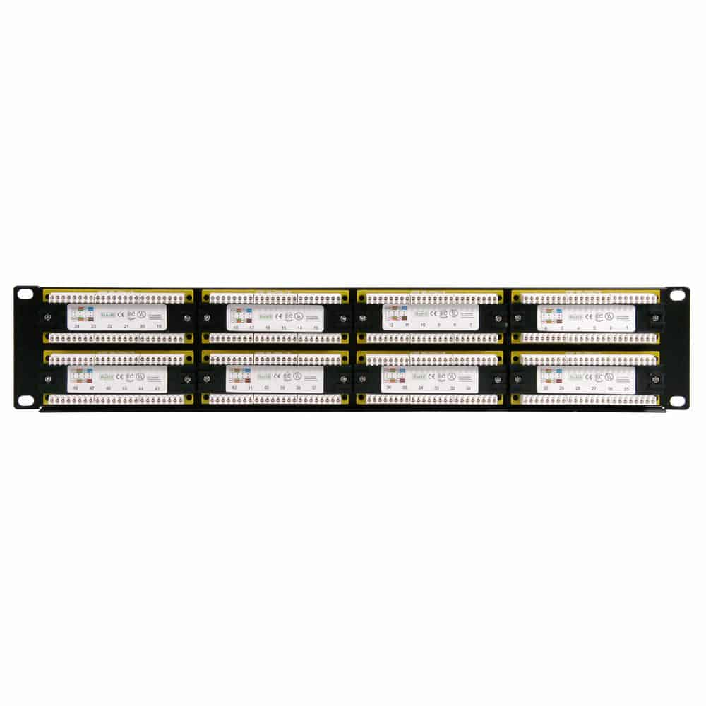 (image for) CAT6 48 port patch Panel for 19" rackmount